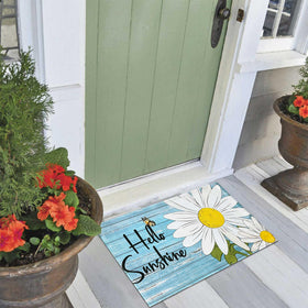 Putware front porch mat adds cheerful summer decor to entryways.