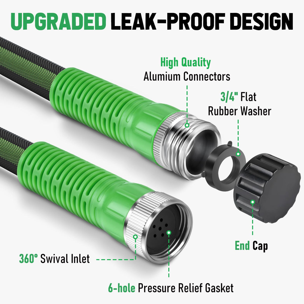PUUKU 3/4 inch rust-proof connectors enable seamless end-to-end linking.