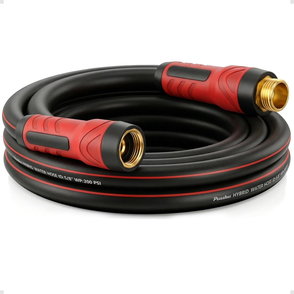 PUUKU short hose 10ft extended view shows lightweight handling for quick watering