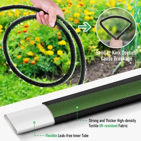 PUUKU UV-resistant rubber and fabric cover withstands sun and weather.