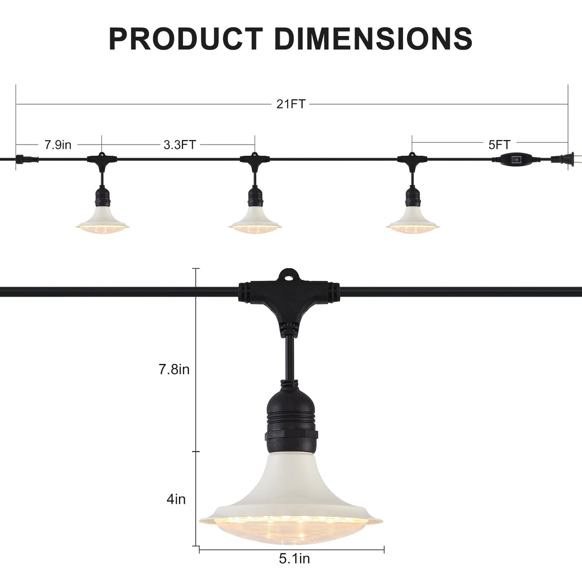 PuxiGrow IP65 waterproof lights protect against rain