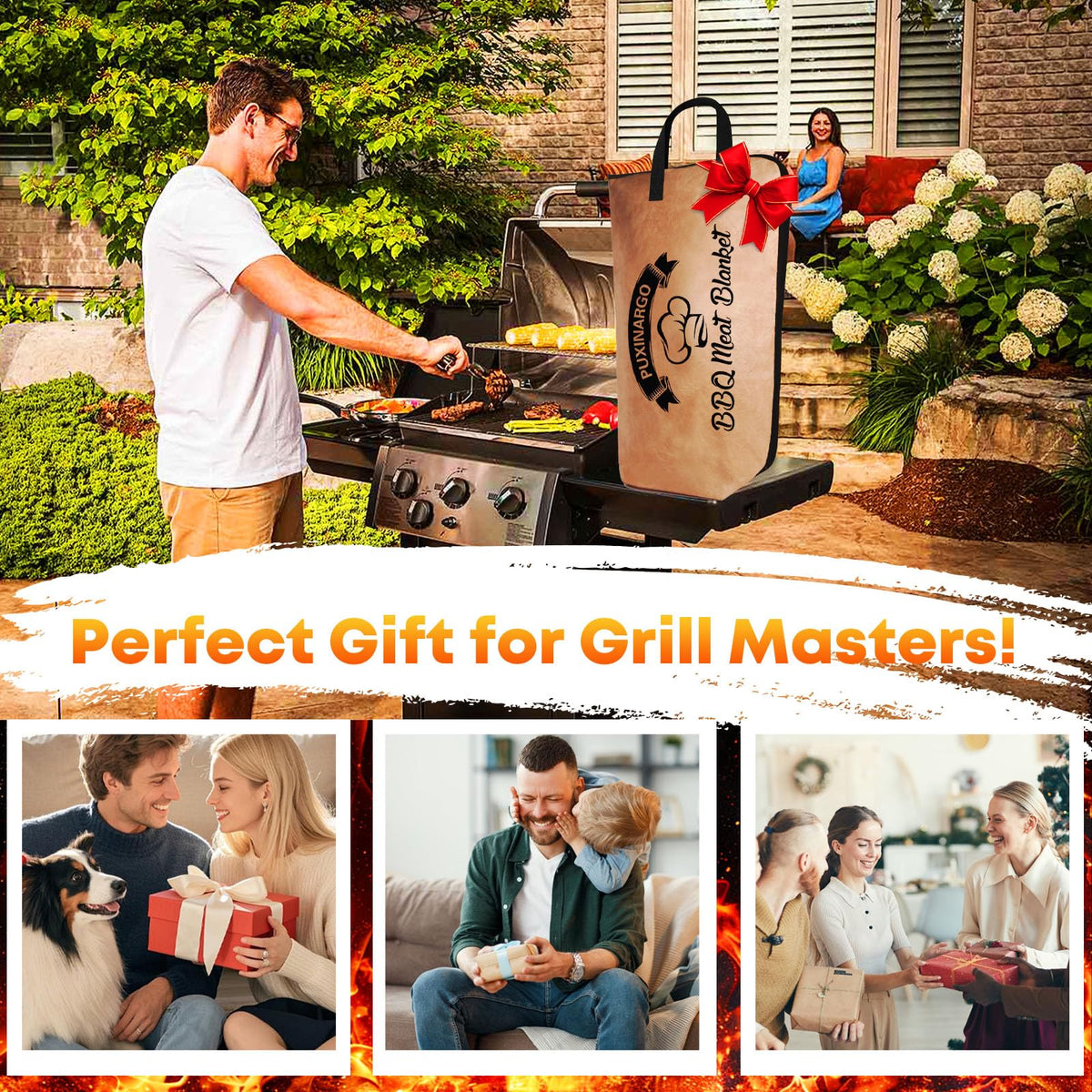 Puxinargo BBQ blanket heavy-duty zipper and seams designed for years of grilling.