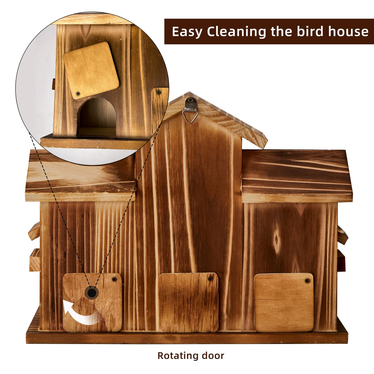 Puyikes weatherproof cedar bird house built for outdoor use