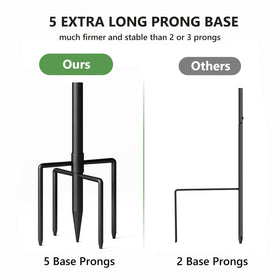 Pvifvi adjustable height pole adapts to plants, lamps, and feeders.