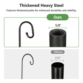 Pvifvi heavy-duty steel construction resists weather and rust.