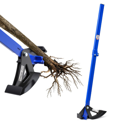 Pvirbravoo Sapling Puller Tool with steel-construction for durable root removal in landscaping.