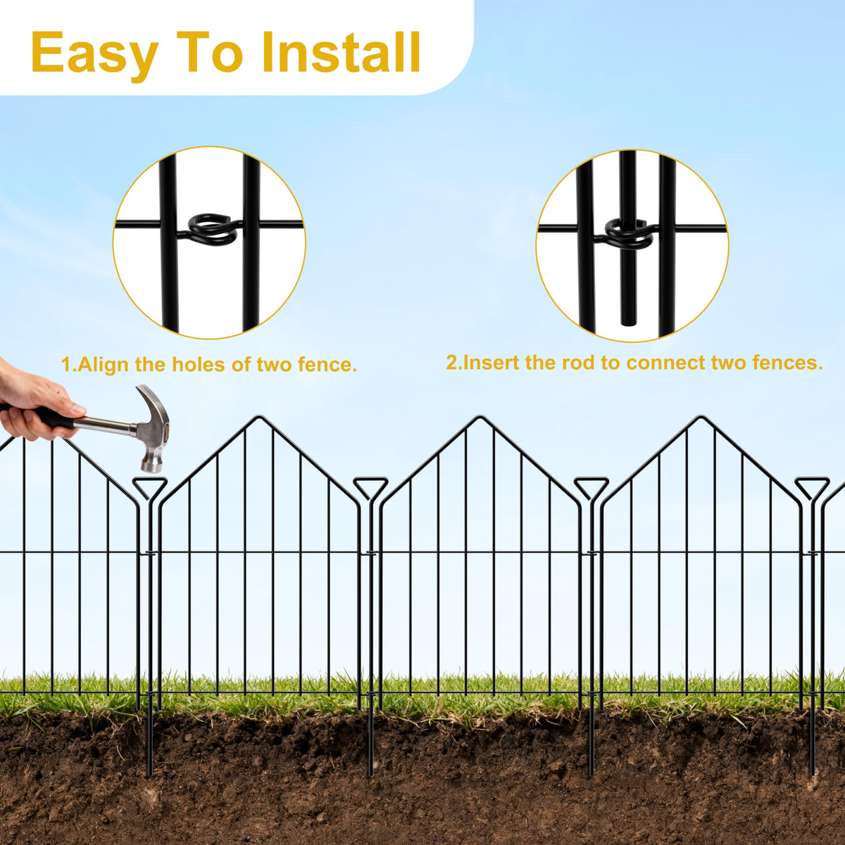 Pvpy Yvrd rustproof metal fence coating resists weather and maintains color.