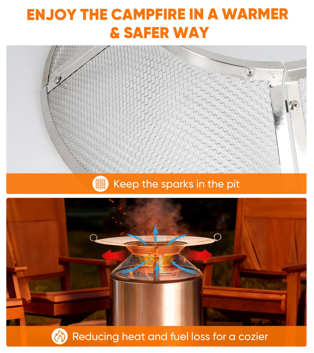 PWSOMJ durable 304 stainless steel construction resists weather and rust.