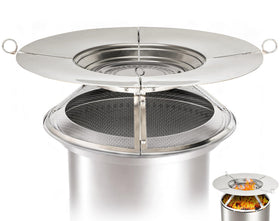 PWSOMJ heat deflector for Bonfire 19.5 inches extends warmth safely.