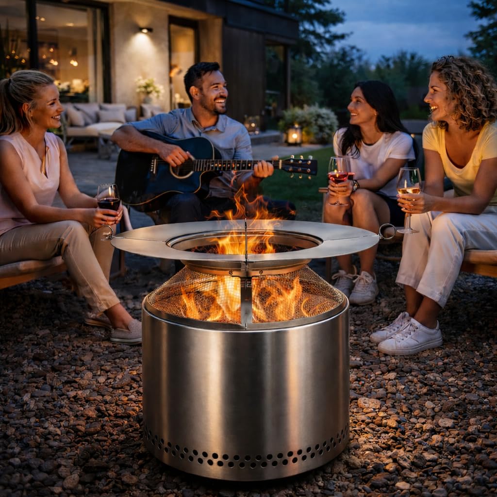 PWSOMJ safe outdoor fire pit experience enhances warmth with containment.