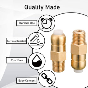 PWACCS 1/4-inch NPT thread valve for easy pump attachment