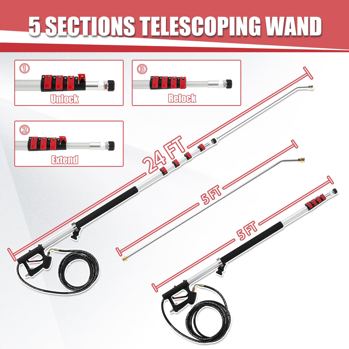 PWACCS 120-degree gutter tool expands cleaning reach around corners.