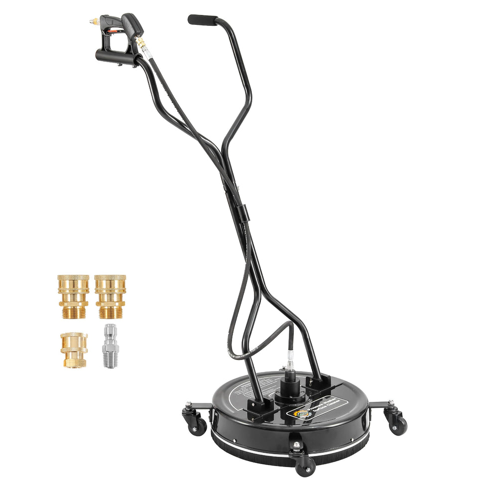 PWACCS 20-inch surface cleaner front view for fast, even cleaning on large surfaces.