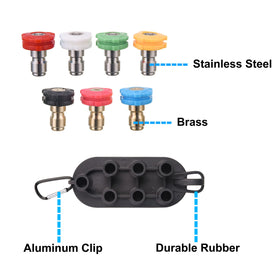 PWACCS versatile accessory kit covers car, gutter, and garden cleaning tasks.