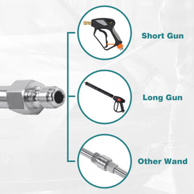 PWACCS heavy-duty lance construction for outdoor cleaning tasks
