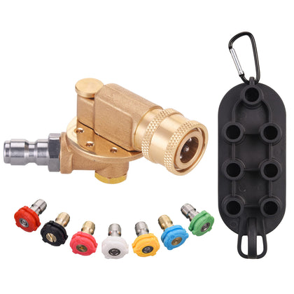 PWACCS pivoting coupler assembly showing adjustable angles for versatile cleaning tasks.