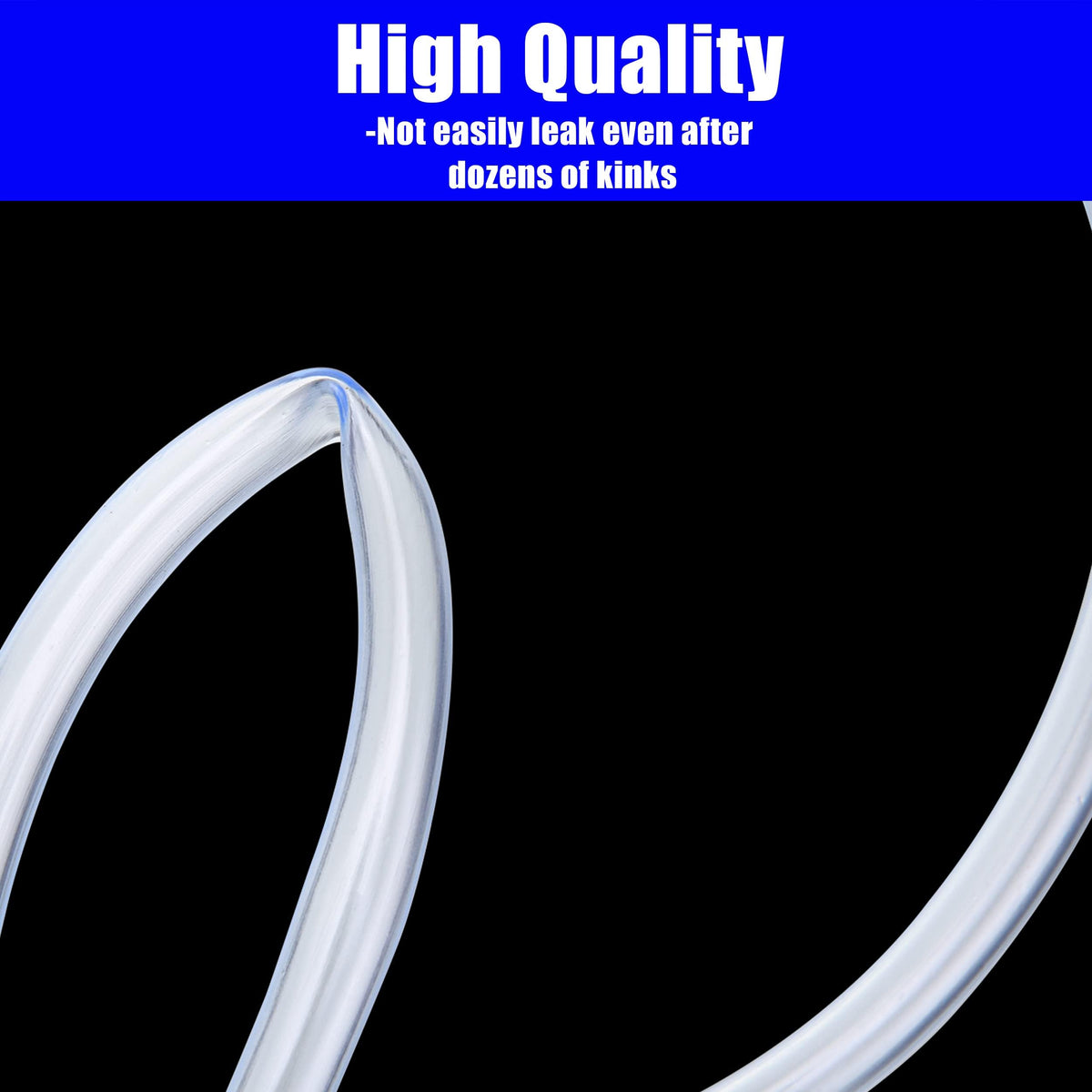 PWACCS PVC tube with strong flex supports bending without damage.