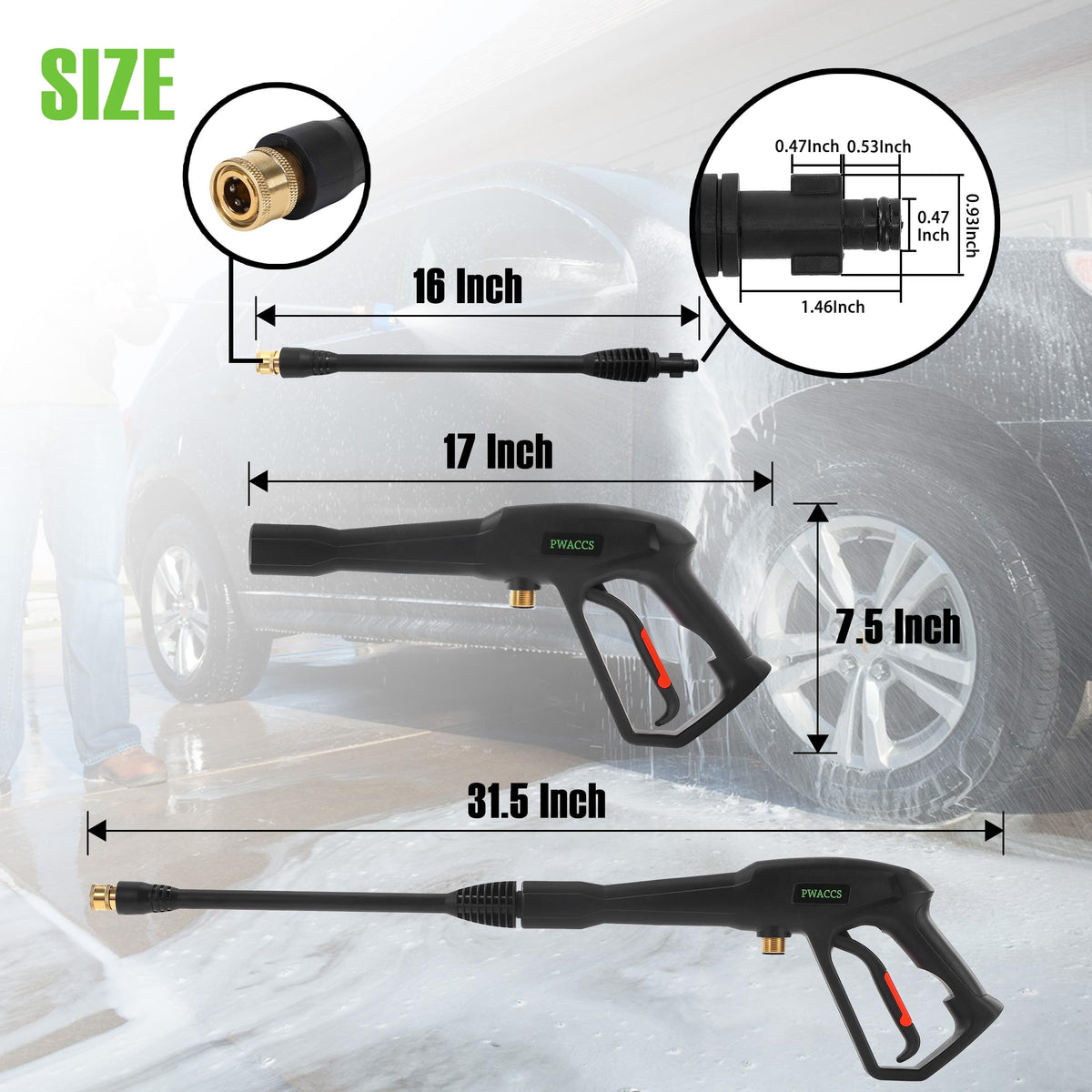 PWACCS safety lock prevents accidental spray during handling