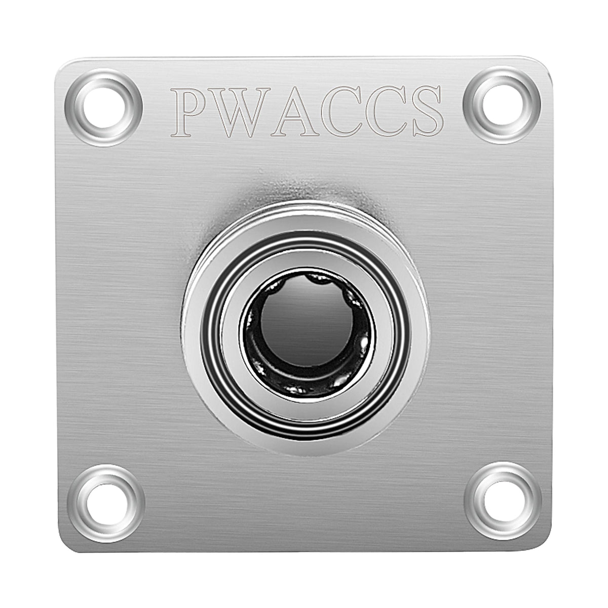 PWACCS stainless steel wall-mount rack resists corrosion and stays sleek.