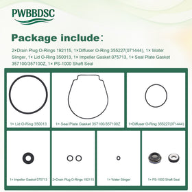 PWBBDSC Drain plug O-ring maintains a tight seal for safe, leak-free maintenance.