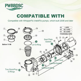 PWBBDSC Impeller gasket supports smooth water flow and reduced wear.