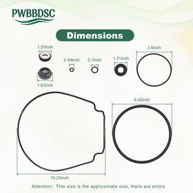 PWBBDSC Water Slinger diverts water for cooling and seal protection.