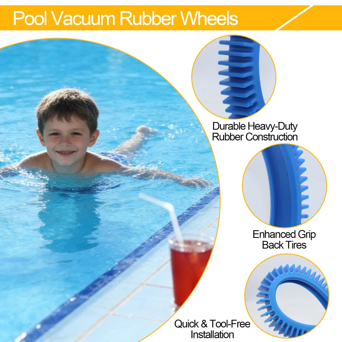 PWEOW back tire for Phoenix compatibility improves pool navigation