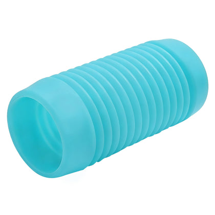 PWEOW K21241B blue hose adapter close-up for secure pool cleaner connections.