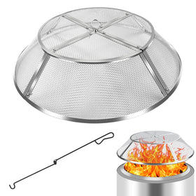 PWSOMJ spark screen for Solo Stove Yukon seals sparks and keeps kids safer around the fire.