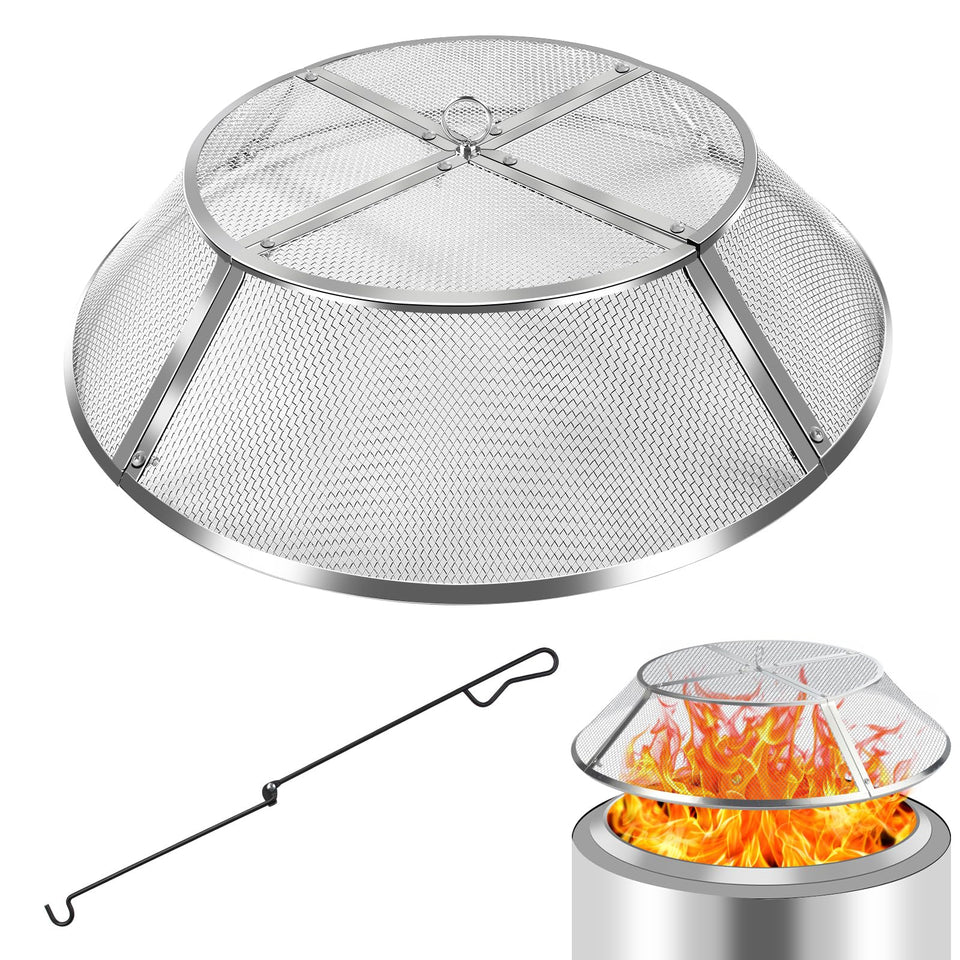 PWSOMJ spark screen for Solo Stove Yukon seals sparks and keeps kids safer around the fire.