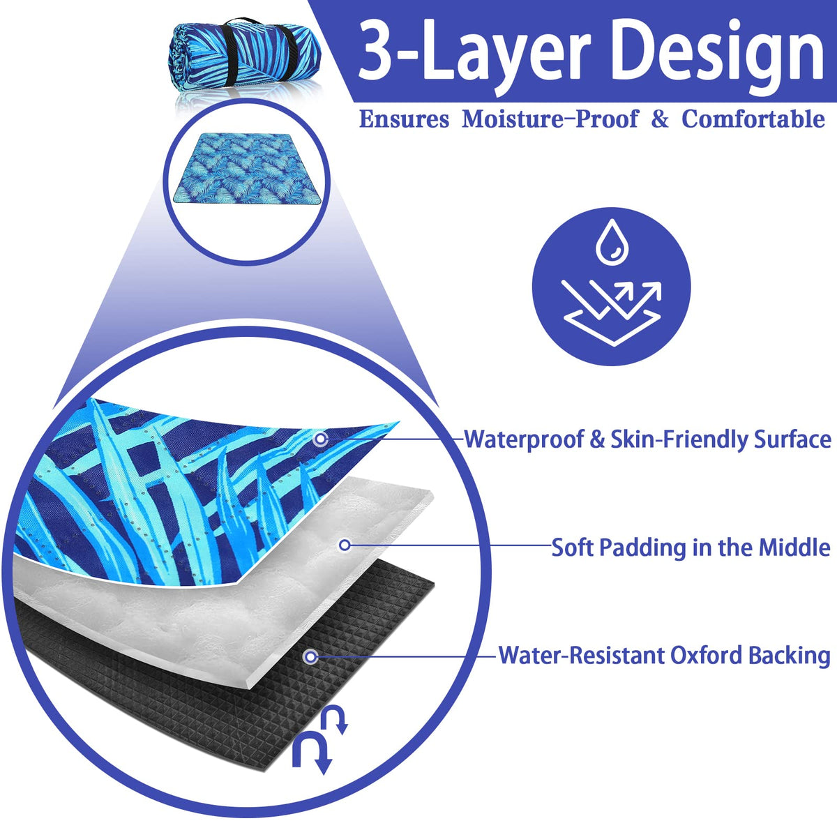 PY SUPER MODE blanket serves family picnics and park outings with versatility.