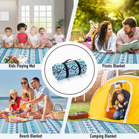 Versatile PY SUPER MODE blanket used for camping, picnics, and indoor play