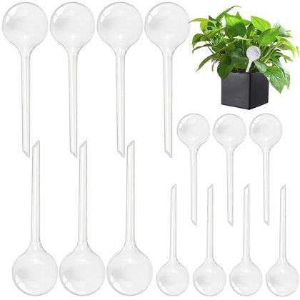 Pynqdfu watering globe 14pcs clear pack shows water level for easy monitoring.