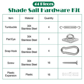 Pynsseu kit provides sixteen screws for reliable mounting across surfaces.
