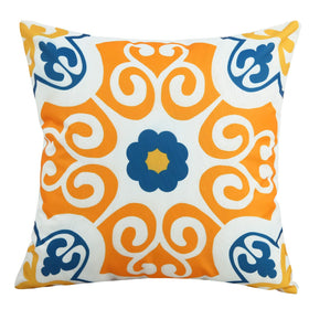 Pyonic patio garden floral pillow cover bright yellow for outdoor spaces