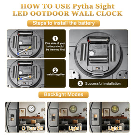 Pytha Sight battery compartments open showing required cells