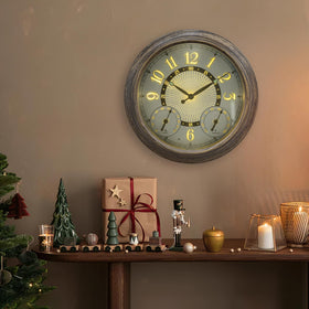 Pytha Sight outdoor clock with auto light sensor activates at dusk