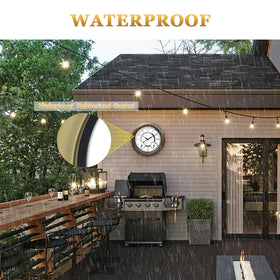 Pytha Sight waterproof gasket seal on outdoor clock for rain protection