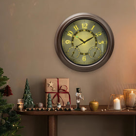Pytha Sight thermometer and hygrometer display glowing for quick climate readings