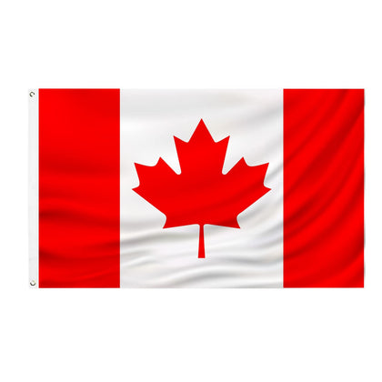 PZACHUGY Canada flag 3x5 outdoor flag fluttering in wind for outdoor pride