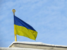 PZACHUGY Ukraine flag yard decor for proud outdoor display