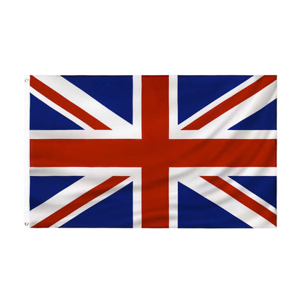 PZACHUGY United Kingdom flag 3x5ft front view for bold pride display.