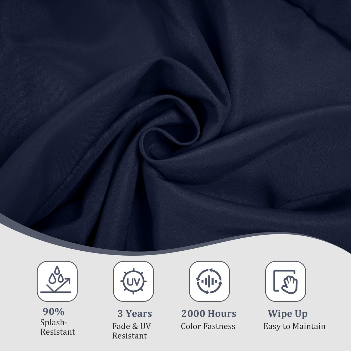 PZDJUMO waterproof fabric closeup demonstrates splashproof outer layer