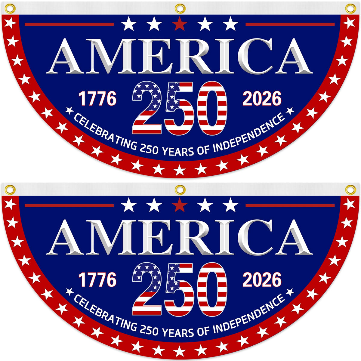 Pziauot 250th anniversary flag 1.5x3ft fluttering outdoors