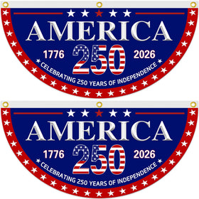 Pziauot 250th anniversary flag 1.5x3ft fluttering outdoors