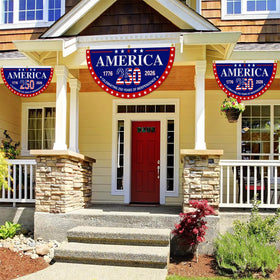 Pziauot flag decorating porch for festive ambience