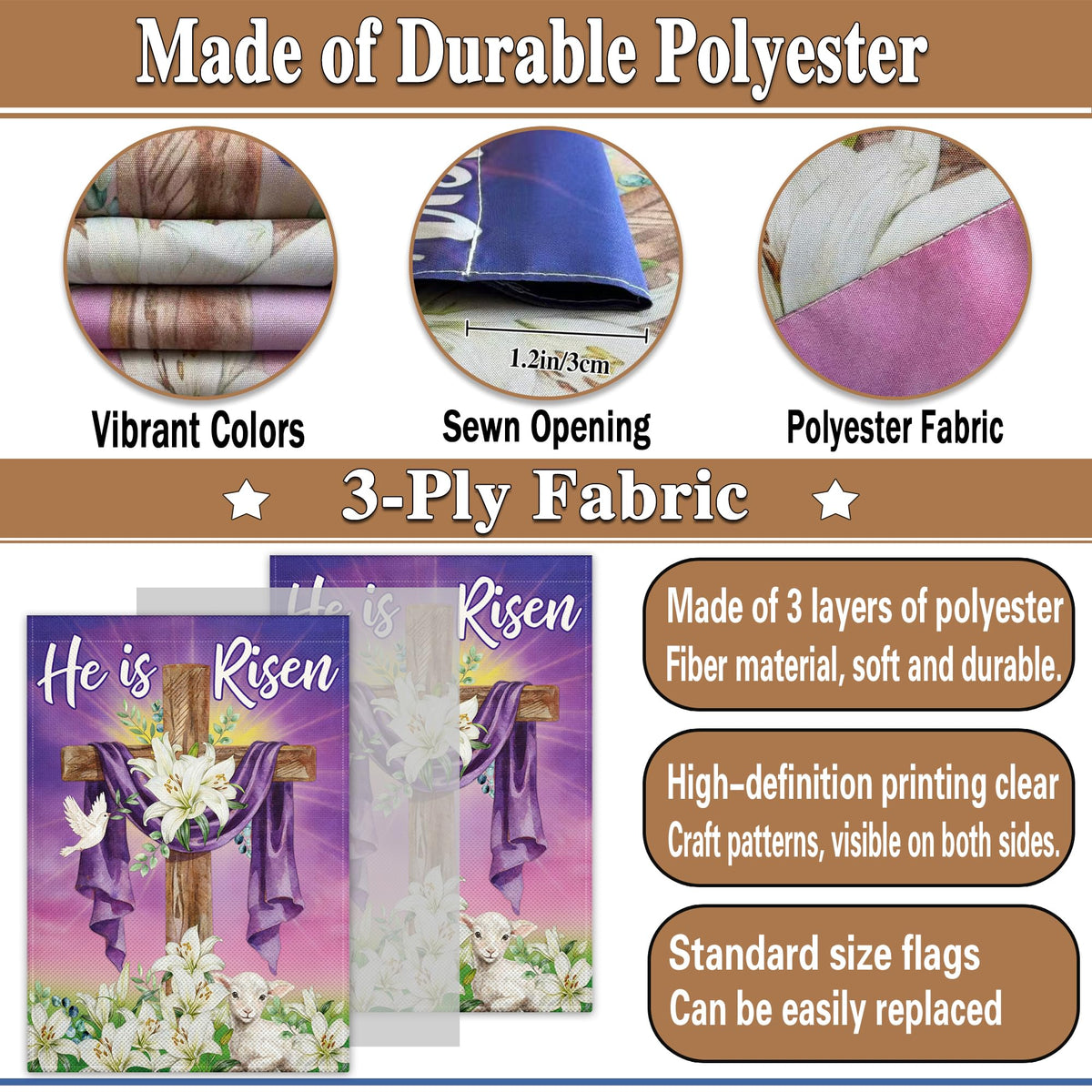 Pziauot Lilies garden flag highlighting spring floral vibes outdoors
