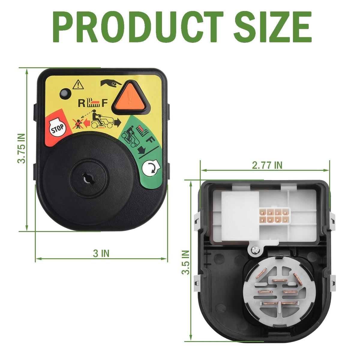 Qagea ignition switch module contents with connectors and hardware