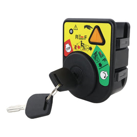 Qagea ignition switch module installed on a riding tractor