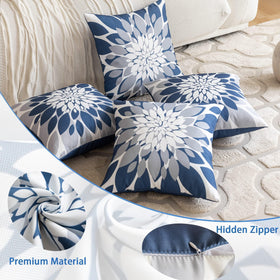 Qahing front-printed pillow cover with solid back for versatile styling